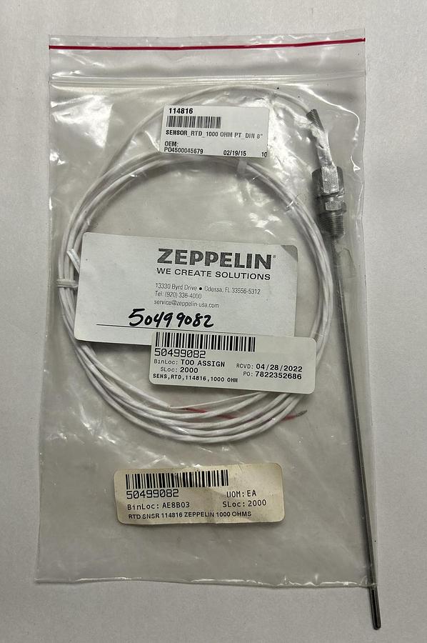 ZEPPELIN,114816 RTD,TEMPERATURE SENSOR NEW