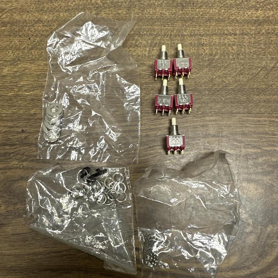 C&K,8221,Push Button Switch 120VAC 1Amp Lot of 5