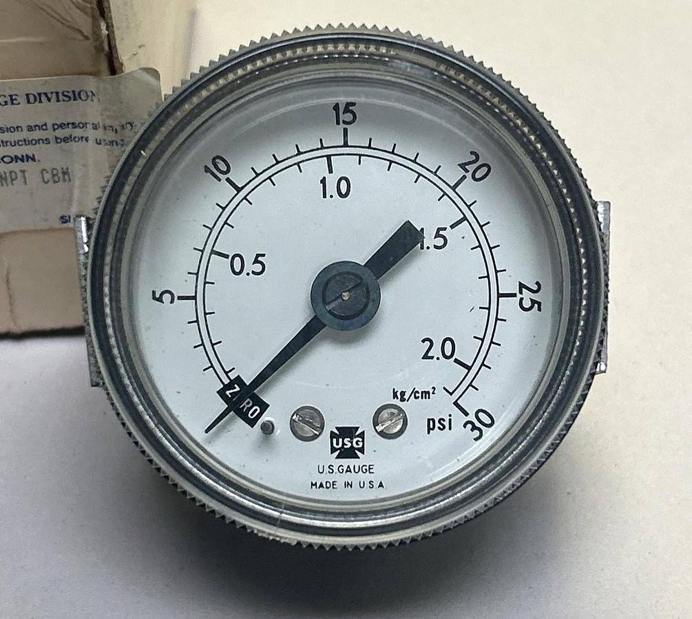 AMETEK,P844U,PRESSURE GAUGE 0-30 PSI 1/8INCH NOS