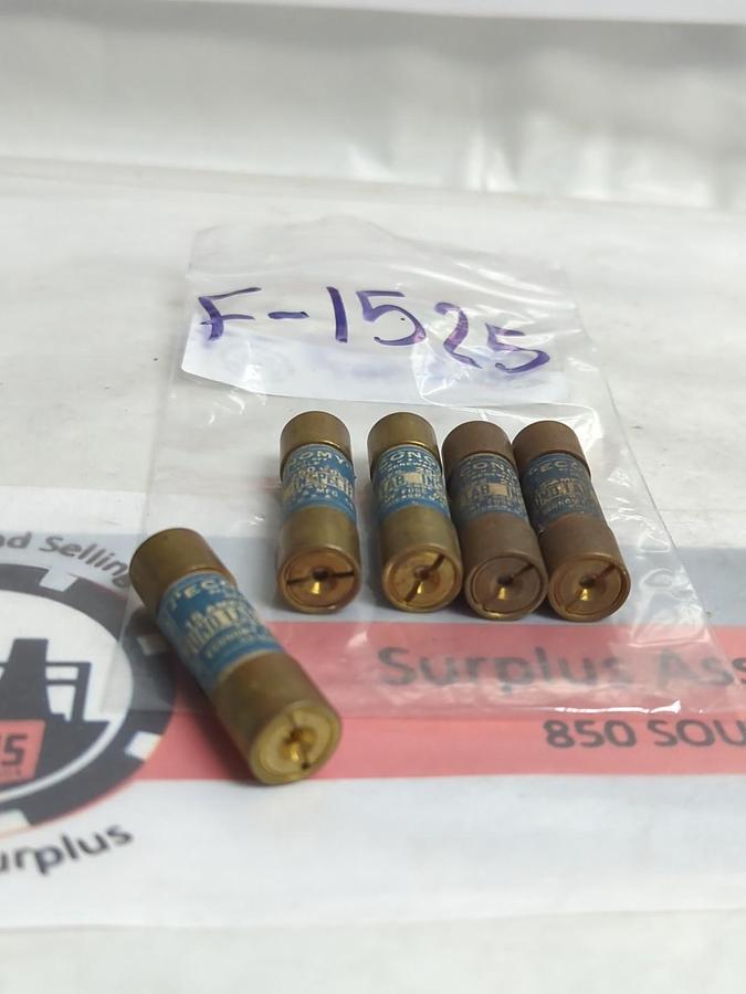 ECONOMY,F-1525,RENEWABLE FUSE 15 AMP LOT OF 5 PRE-OWNED