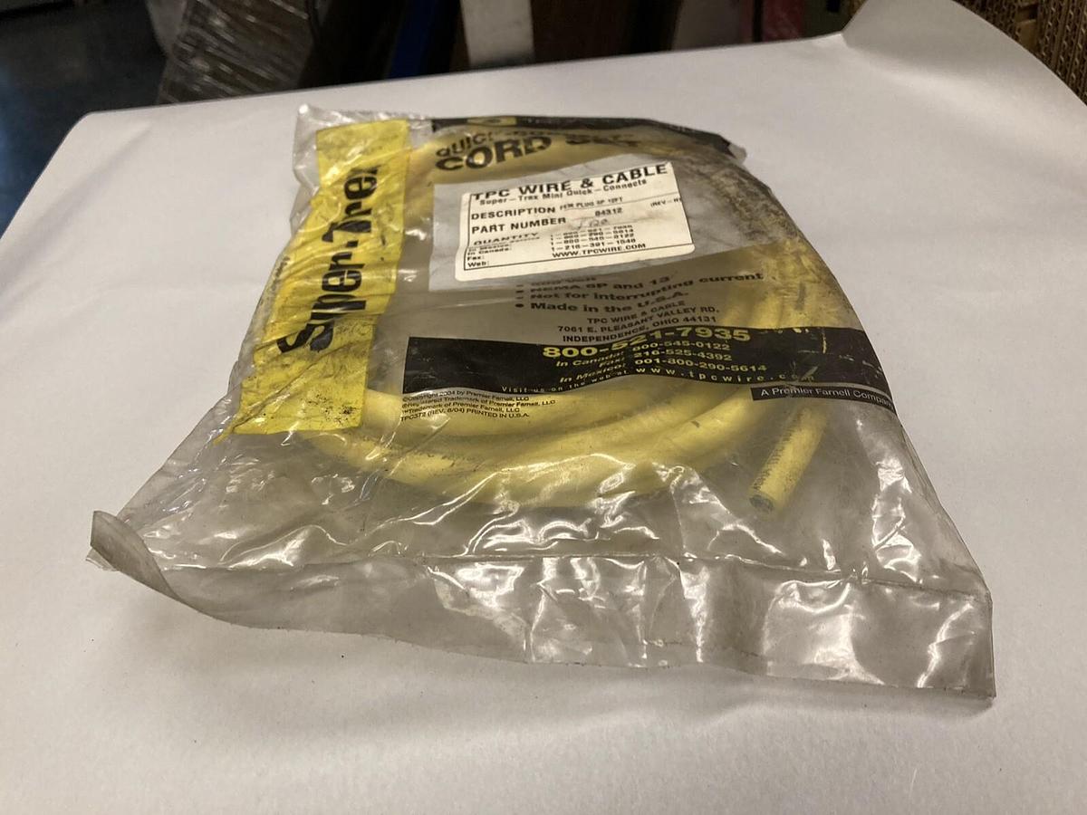Used TPC Supertrex,843121,Female Plug Cord Set