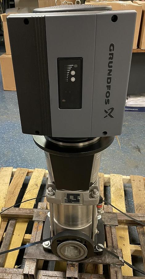 Used GRUNDFOS,CRNE32-2,VERTICAL CENTRIFUGAL PUMP 7.50HP 3467RPM 158.5GPM
