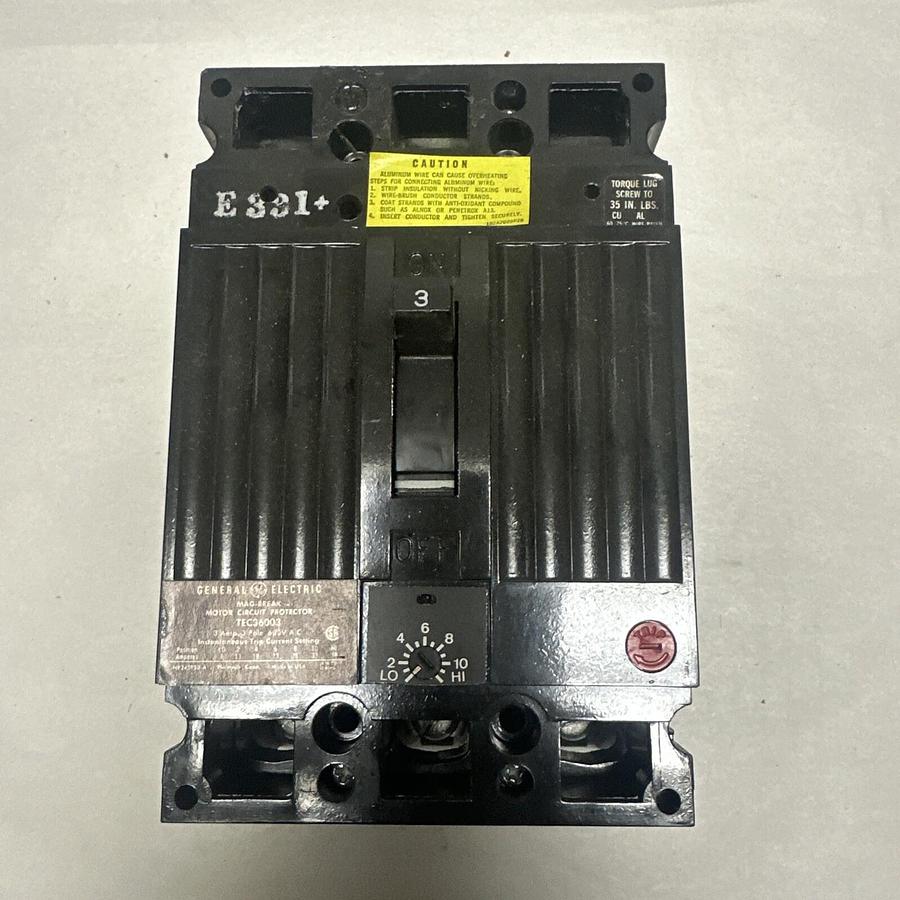 Used GE,TEC36003,3 Amp Circuit Breaker
