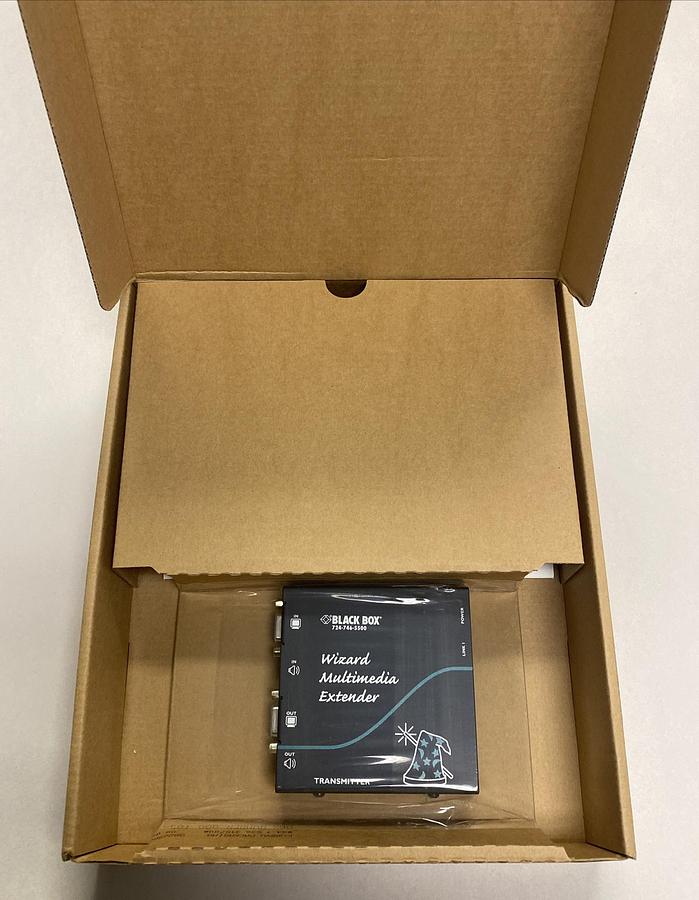 Used BLACK BOX CORP,AVU5001A,WIZARD MULTIMEDIA EXTENDER NEW