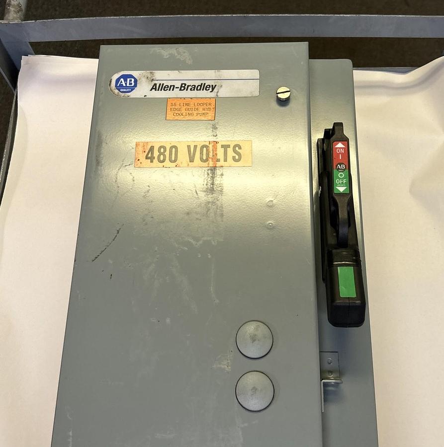 Used ALLEN BRADLEY,512-AFB-6P-24R,SIZE 0 COMBINATION MOTOR CONTROLLER DISCONNECT