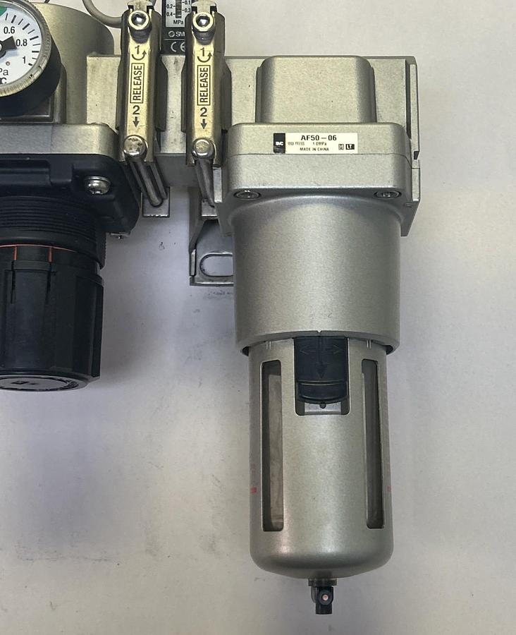 Used SMC,AF50-06,PNEUMATIC FILTER REGULATOR