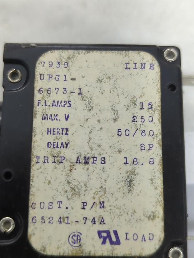 Used AIRPAX,UPG1-1,CIRCUIT BREAKER LOT OF 3 PRE-OWNED