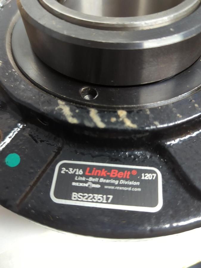 LINK BELT,BS223517,FLANGE MOUNT BEARING 4-BOLT BASE 2-3/16 INCH BORE NOS