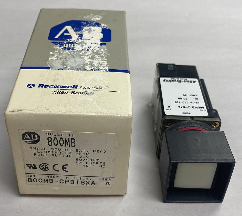 ALLEN BRADLEY,800MB-CPB16XA / 800MB-CPB16,Illuminated Push Button NOS