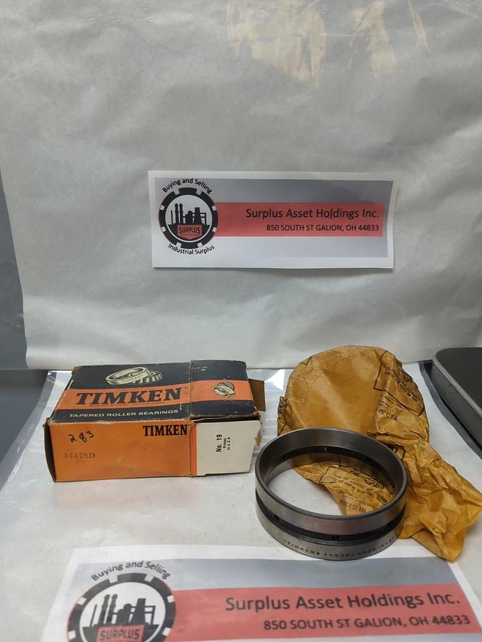 TIMKEN,34478D,DOUBLE ROLLER BEARING CONE NOS