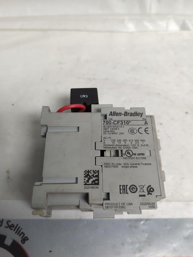 Used ALLEN BRADLEY,700-CF310,SERIES A RELAY 110-120V 50/60HZ PRE-OWNED
