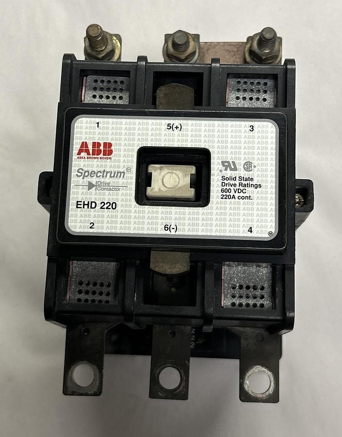 Used ABB,EHD220,CONTACTOR 600VDC 220AMP