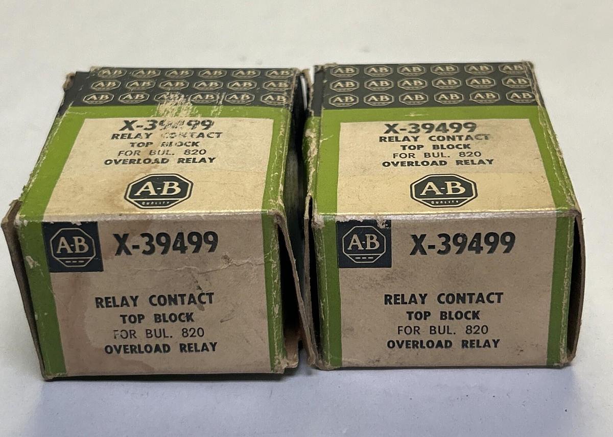 ALLEN BRADLEY,X-39499,RELAY CONTACT LOT OF 2 NOS