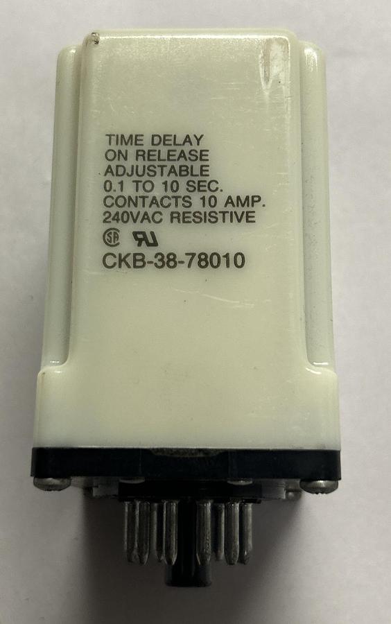 Used POTTER & BRUMFIELD,CKB-38-78010,TIME DELAY RELAY
