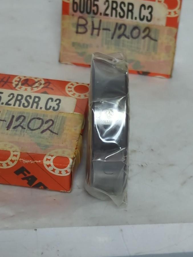 FAG,6005 2RSR C3,SEALED DEEP GROOVE BALL BEARING LOT OF 3 NOS