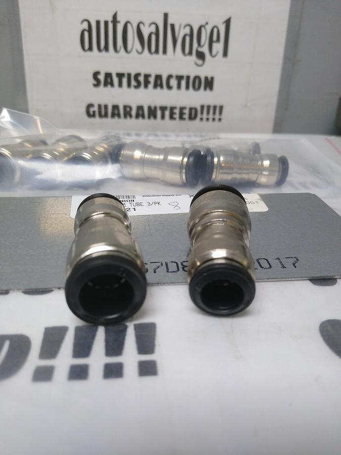 UNBRANDED,61761821,TUBE STRAIGHT UNION 12MMX10MM PUSH-TO-CONNECT LOT OF 8 NOS