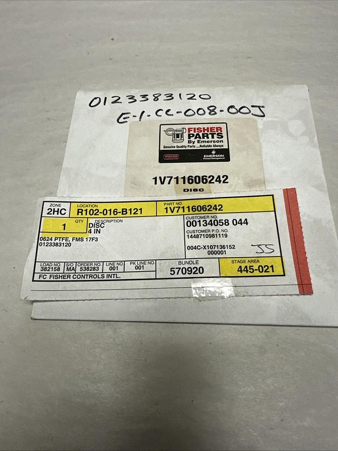Used Fisher,1V711606242,4" Disk