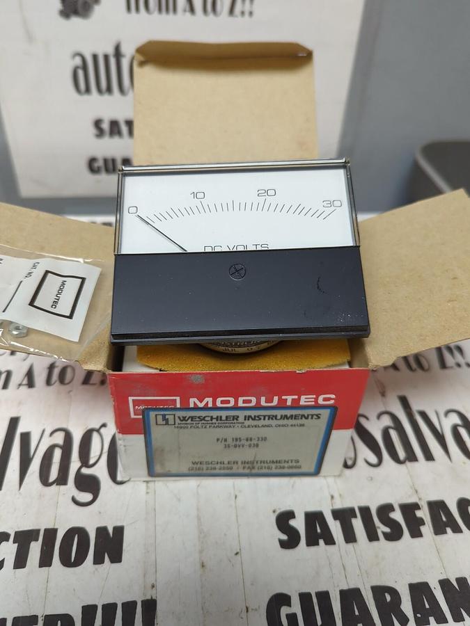 WESCHLER,195-68-330 3S-DVV-030,PANEL METER NOS