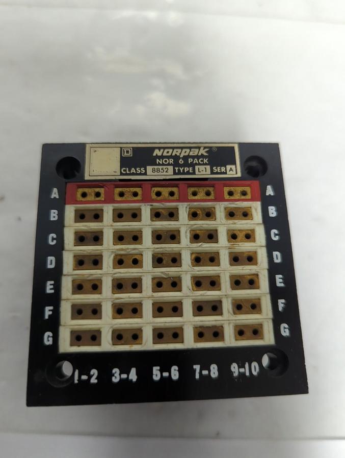 Used SQUARE D,8852-L-1,NORPAK SERIES A TRANSFER MODULE PRE-OWNED