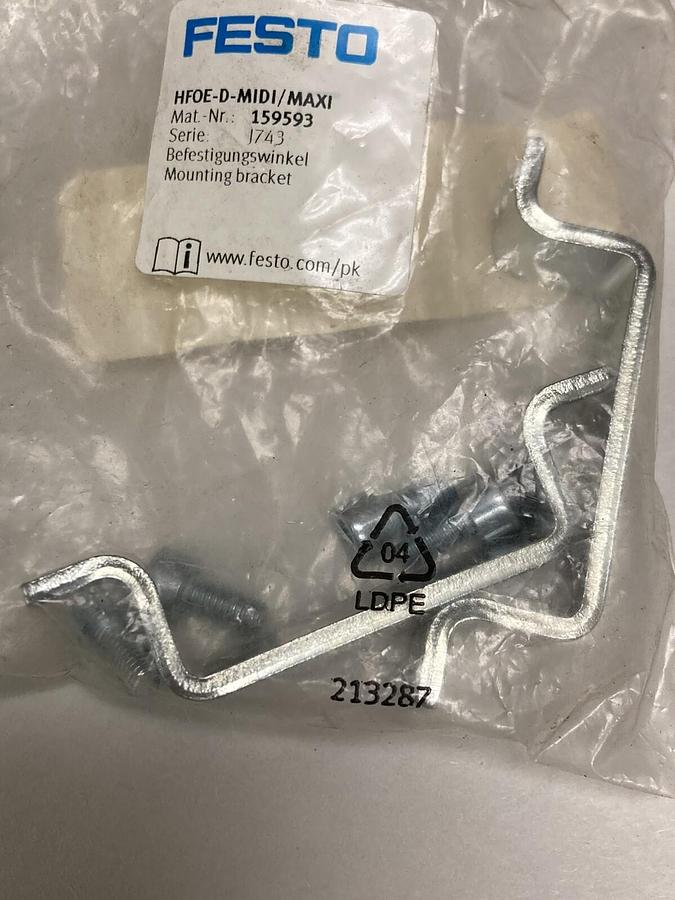 Used Festo,HFOE-D-MIDI/MAXI,Mounting Brackets 159593