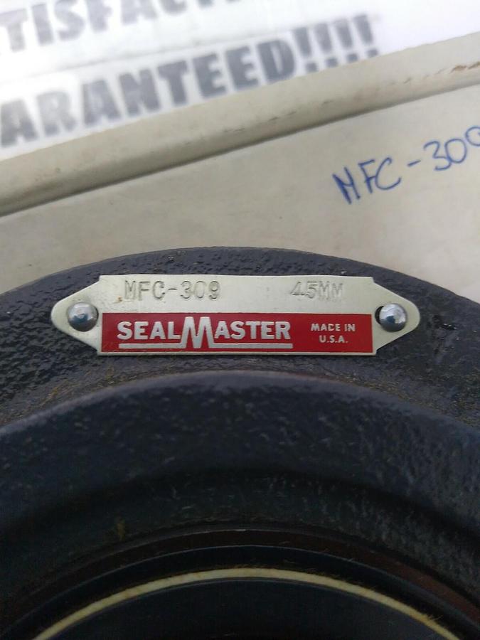 SEALMASTER,MFC-309,FLANGE MOUNT BEARING 4-BOLT BASE 45MM BORE NOS