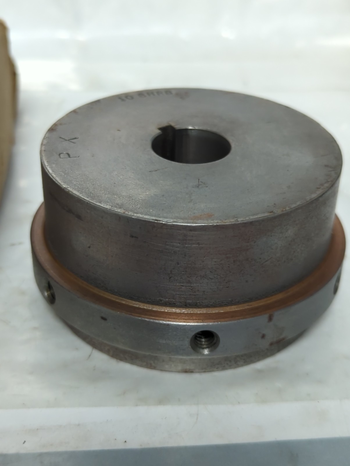 REXNORD,10 SHSB STD,STRAIGHT BORE HUB CUSTOM BORE 7/8 INCH NOS