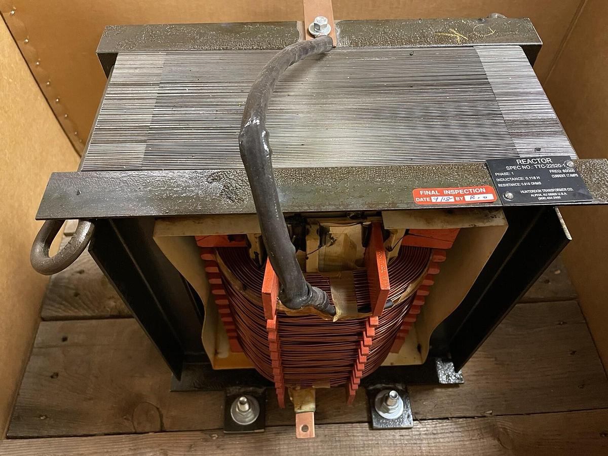 Used HUNTERDON TRANSFORMER,TTC-22520-1,REACTOR 1PH FREQ 60/300 IND 0.118H CURRENT 17A