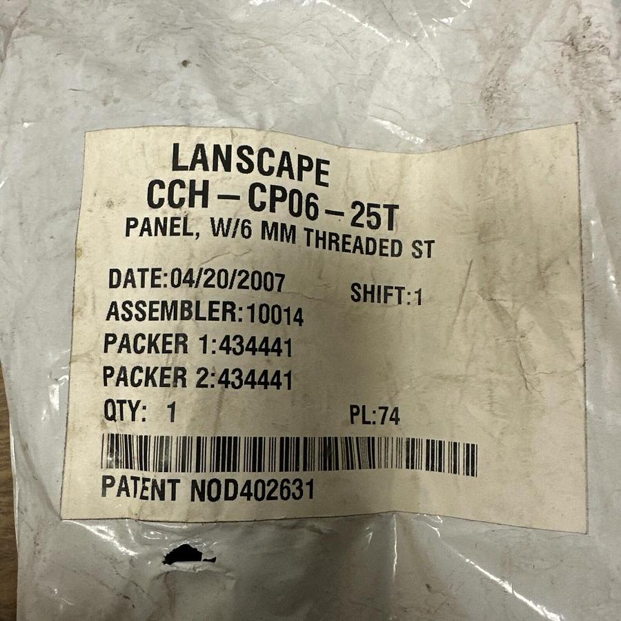 Used Corning,CCH-CPO6-25T,Panel w/6MM Threaded St.