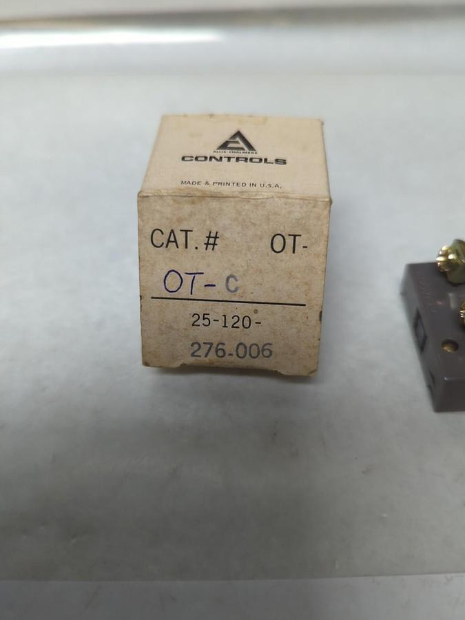 ALLIS-CHALMERS,OT-C,CONTACT BLOCK 10A 600V AC HD N/O N/C NOS