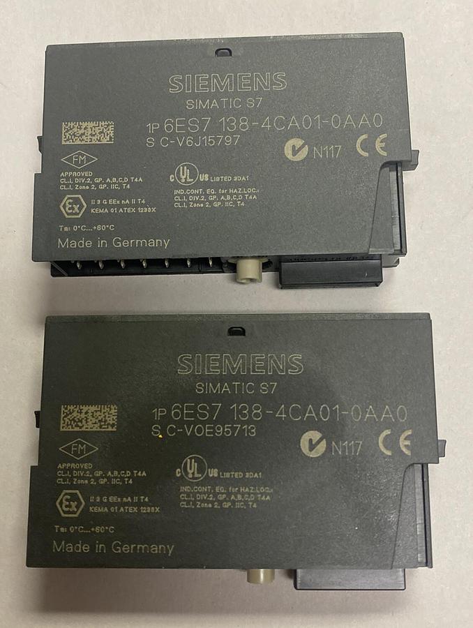 Used SIEMENS,6ES7138-4CA01-0AA0,POWER MODULE LOT OF 2