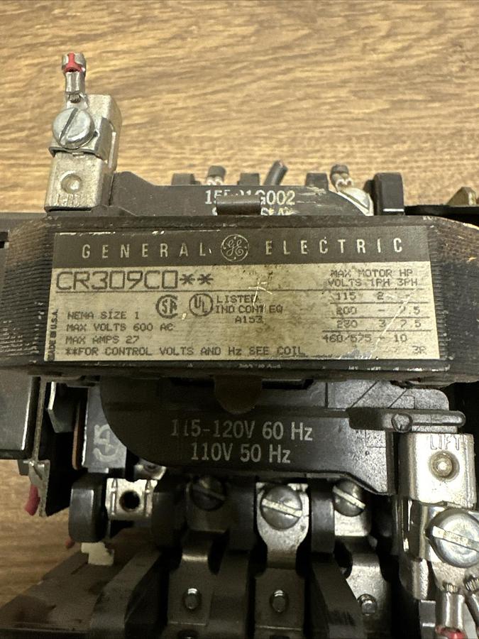 Used GE,CR309CO,Size 1 Reversing Starter