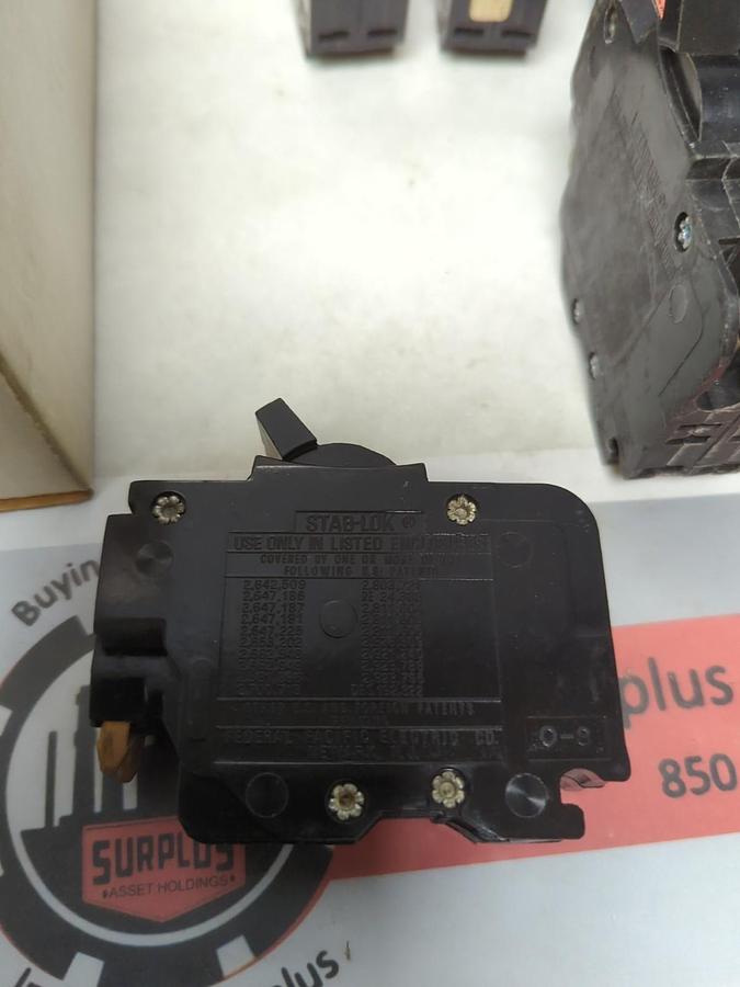 Used F.P.E.,NCO240,CIRCUIT BREAKER 40 AMP 2-POLE LOT OF 9 PRE-OWNED