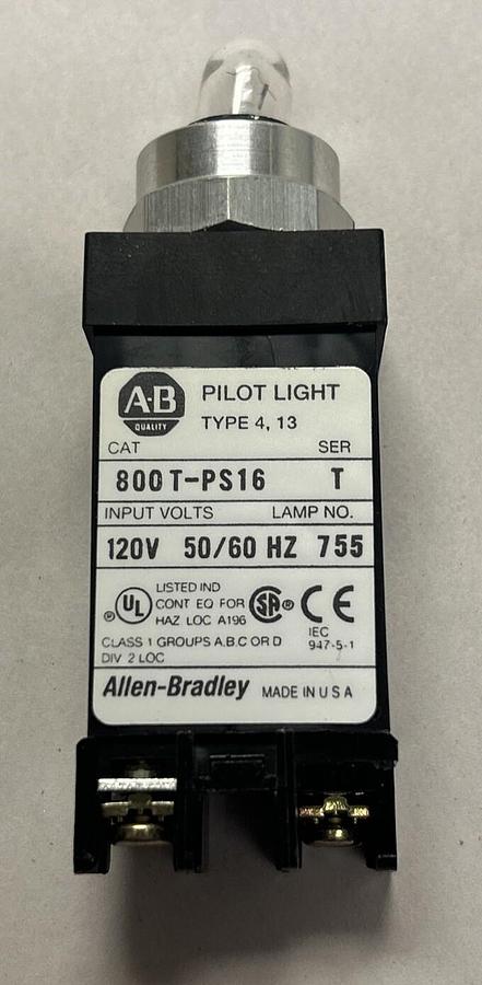 Used ALLEN BRADLEY,800T-PS16,PILOT LIGHT NOS