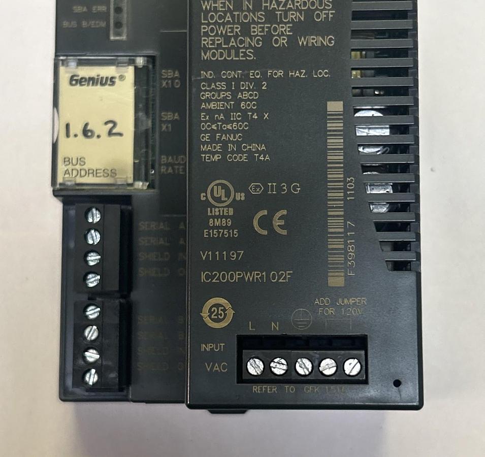 Used GE FANUC,IC200PWR102F,VERSAMAX POWER SUPPLY MODULE