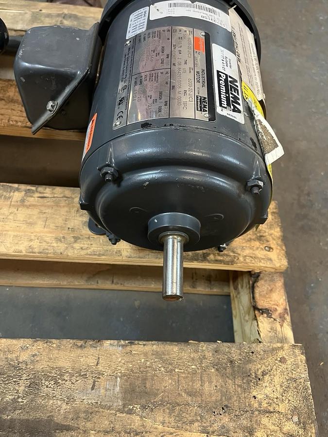 DAYTON,48ZJ85,INDUSTRIAL MOTOR 1HP 1155RPM 208-230/460V 56H FRAME NOS