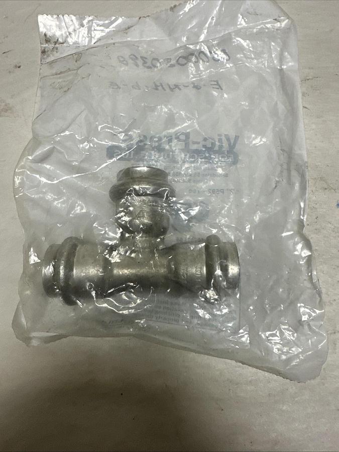 Used VIc-Press,P592,1/2" Tee Sch 10/304SS