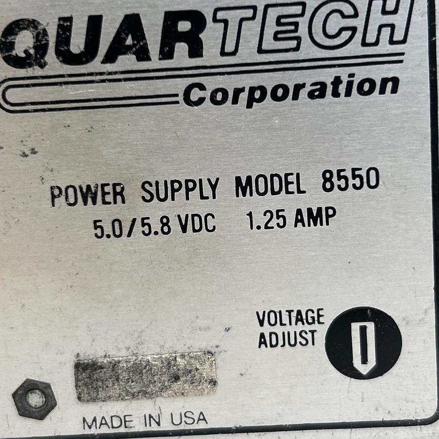 Used QUARTECH,8550,POWER SUPPLY 5.0/5.8VDC 1.25A