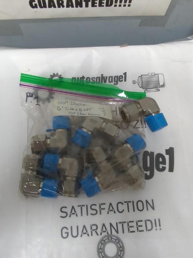 SSP DUOLOK,NA,1/2 IN X1/2 IN MALE TUBE CONNECTOR LOT OF 7 NOS