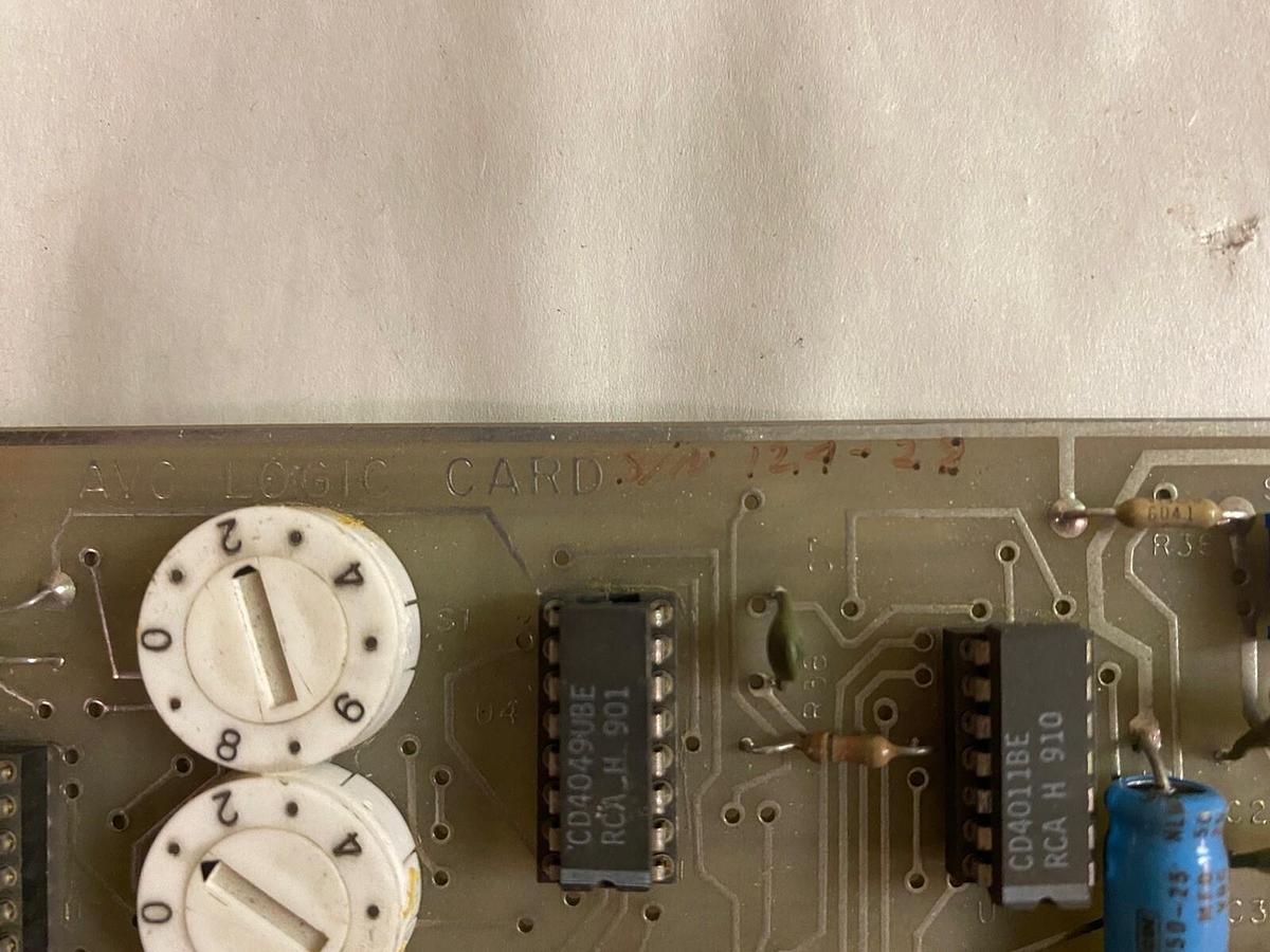 Used AVC,10124E,LOGIC CARD REV E
