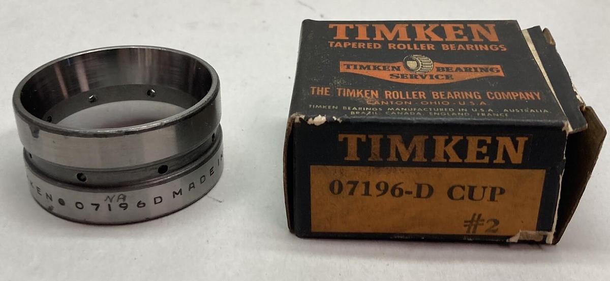 Timken,07196-D,Ball Bearing Cup