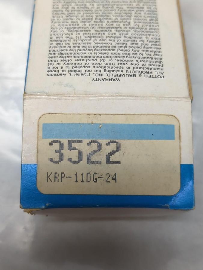 POTTER & BRUMFIELD,3522,RELAY 8-PIN 120-250VAC 10 AMP NOS