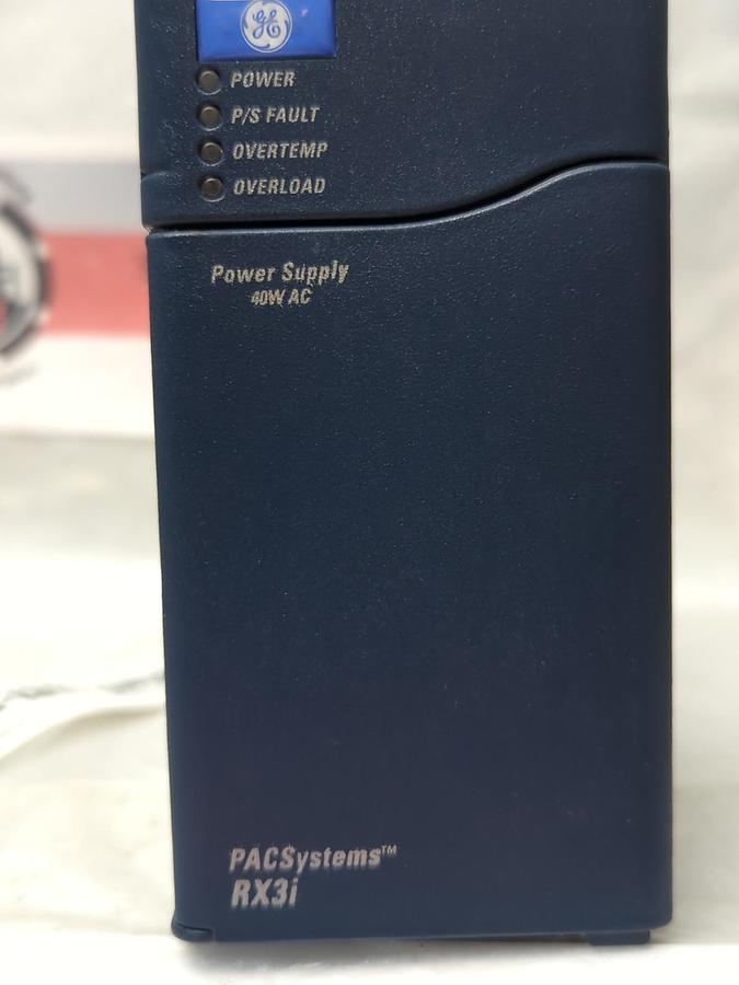 Used GE ,IC695PSA040K,POWER SUPPLY RX3i 40W 120/240 VAC 125VDC PRE-OWNED