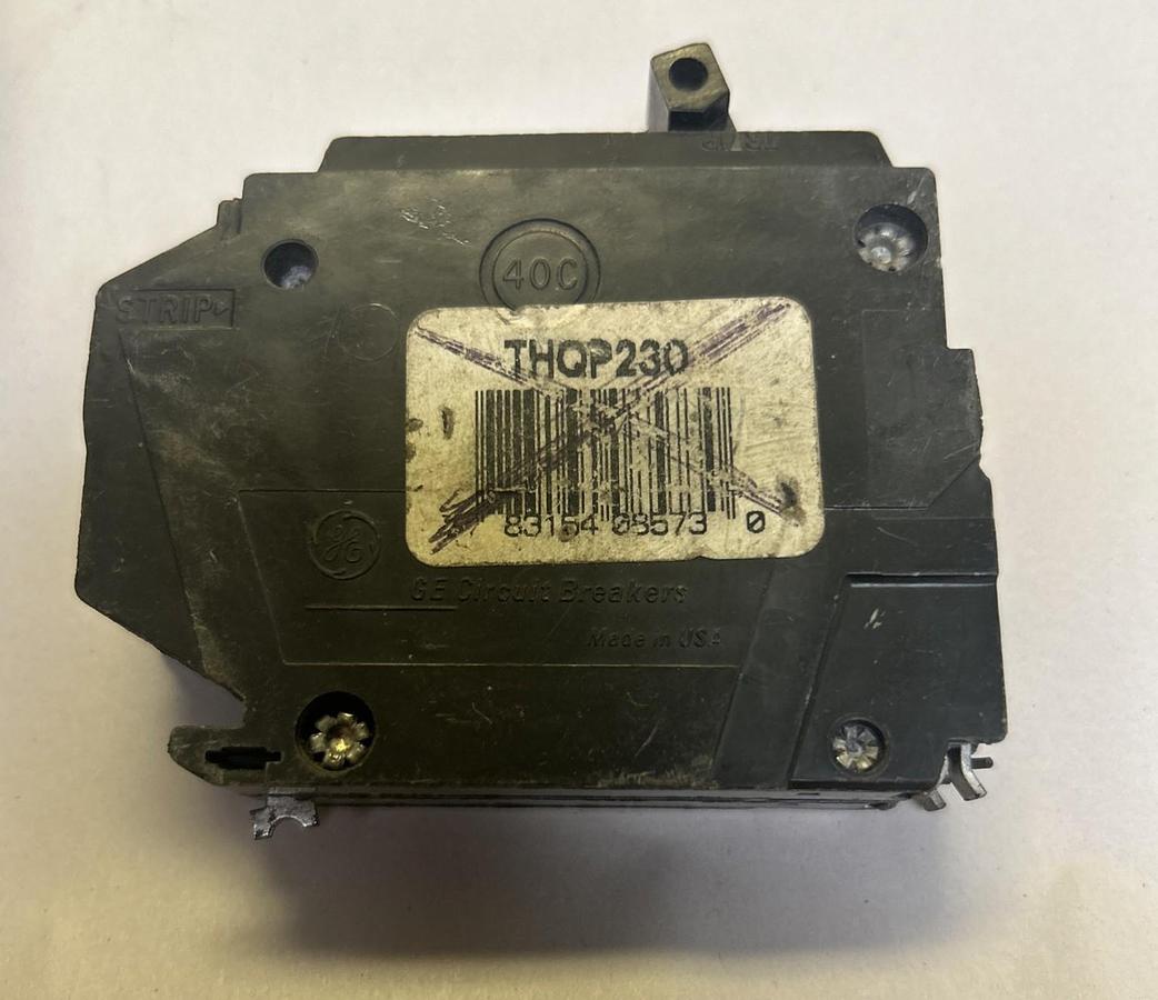 Used GENERAL ELECTRIC,THQP230,CIRCUIT BREAKER 30A 120/240V 2P LOT OF 4