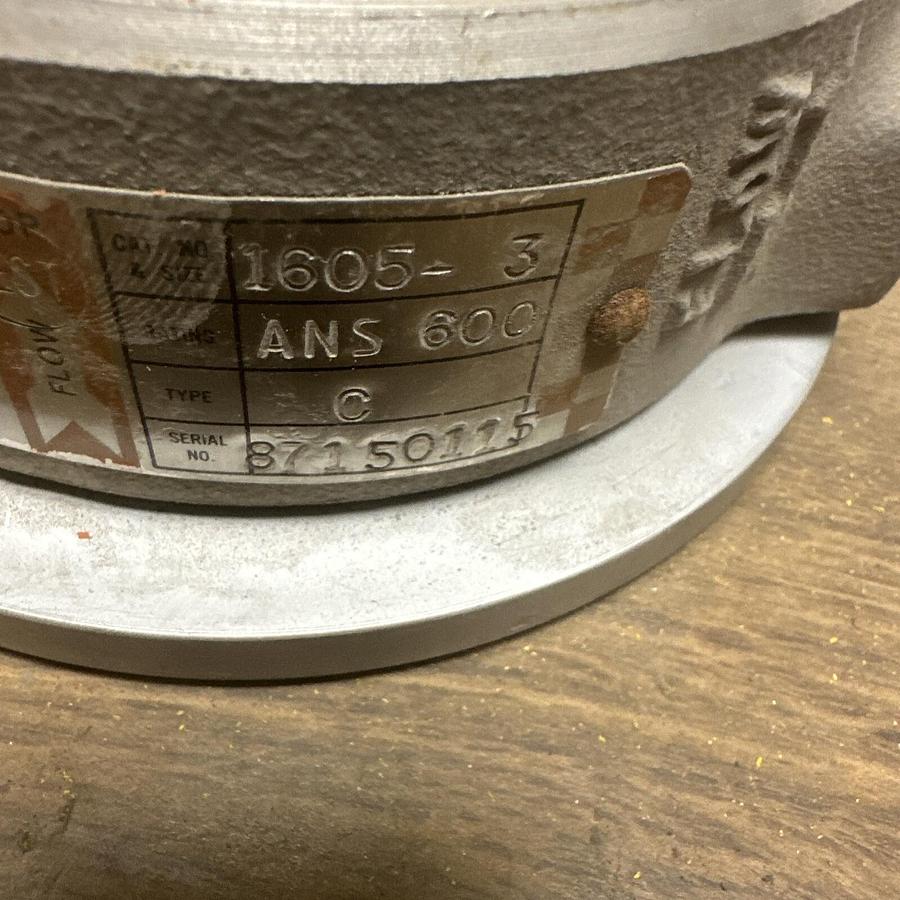 Used Daniel Chexter,1605-3,Check Valve 3"