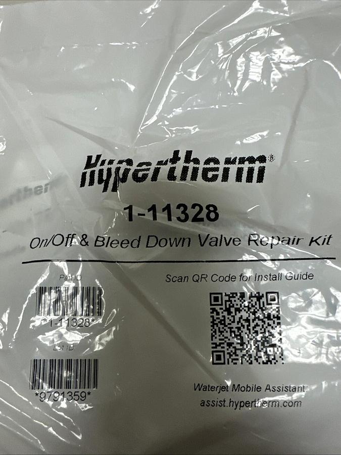 Used Hypertherm,1-11328,On/Off Bleed Down Repair Kit