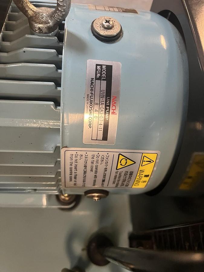 Used NACHI,20-07V0A3-12,HYDRAULIC PUMP PACK UNIT .75kW