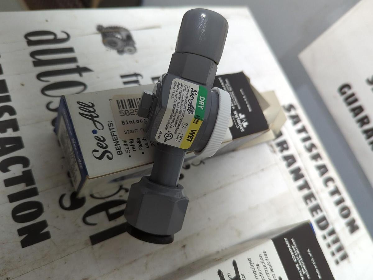 SPORLAN,SA-15U,MOISTURE & LIQUID INDICATOR 5/8 FLARE X 5/8 SWIVEL NUT LOT OF 2