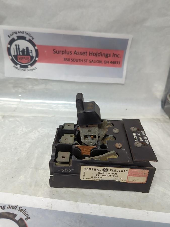 Used GE,565B714G46,QMR SWICH 3-POLE PRE-OWNED