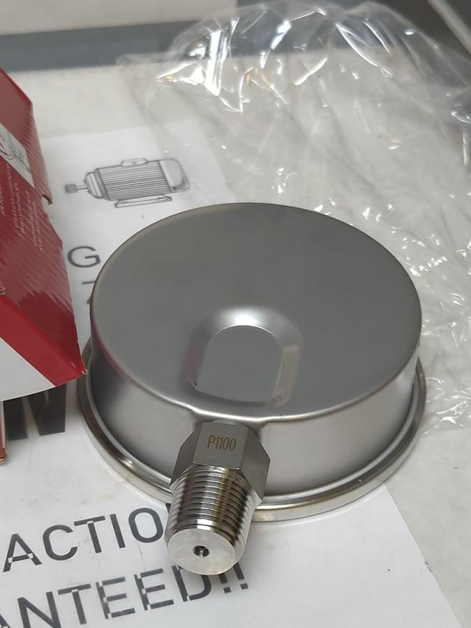 WINTERS,PFQ1551,PRESSURE GAUGE SS 4-1/2 INNPT BTM 0-600PSI/KPA NOS