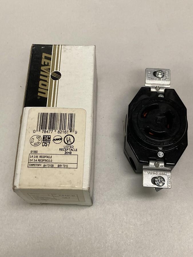 Leviton,7310-B,Locking Receptacle
